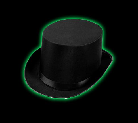 Deluxe Black Satin Top hat