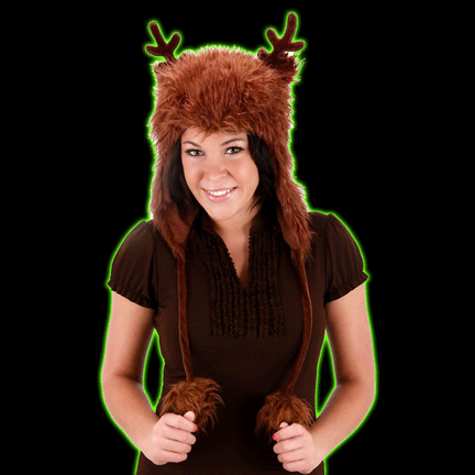 Reindeer Hoodie Hat