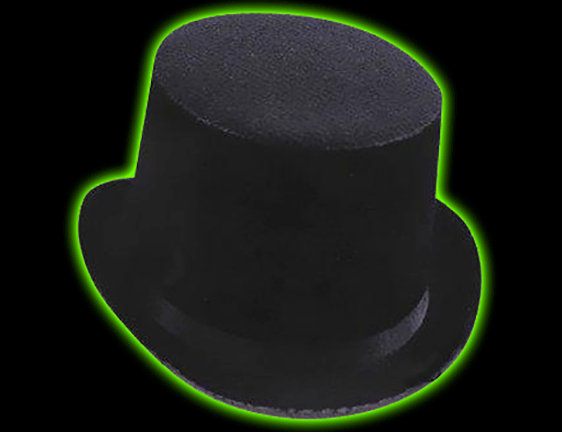 Black Felt Top Hat