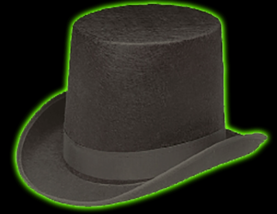 Black Felt Coachman Hat