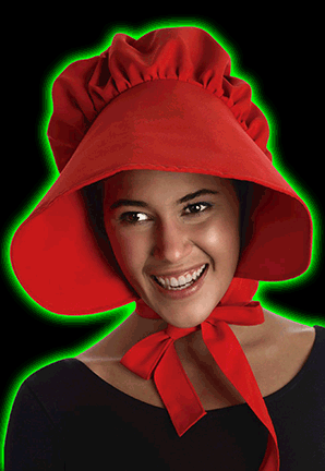 Red Colonial Bonnet