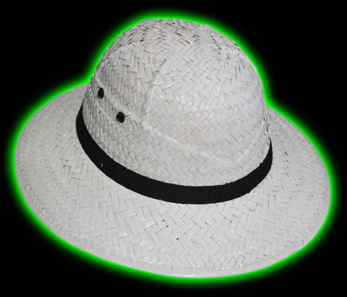 White Straw Safari Hat