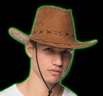 Value Suede Brown Cowboy Hat