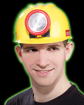 Miners Helmet with Light