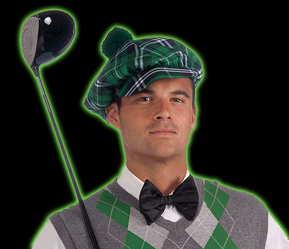 Green plaid Irish hat