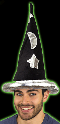 Wizard Hat with Stellar Decoration