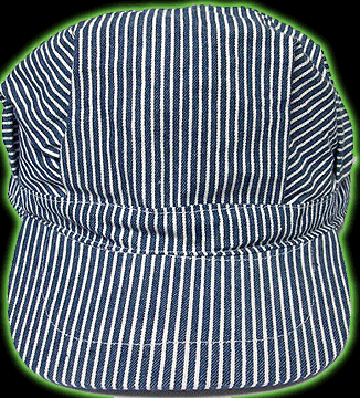 Adult Cotton Striped Engineer Hat