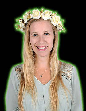 Floral Crown Yellow and White