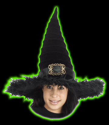 Ridged Witch Plush Hat