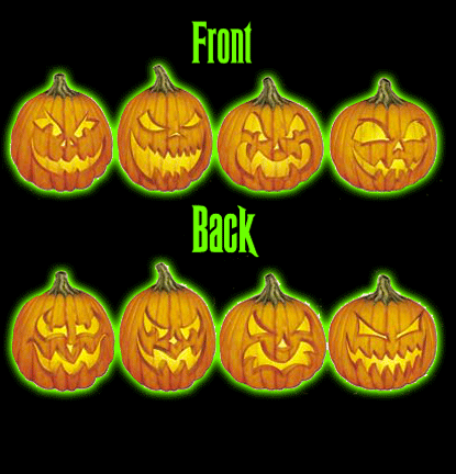 Scary Jack-O'-Lantern Cutouts