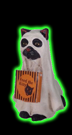 Ghost Cat Figurine