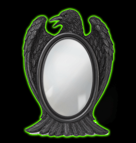 Black Raven Mirror