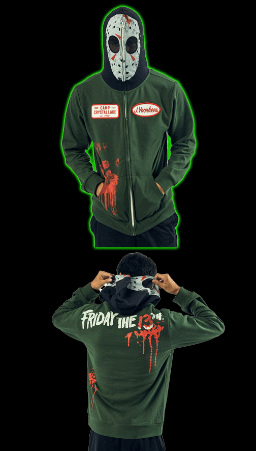 Friday the 13th Jason Cosplay Hoodie - Green