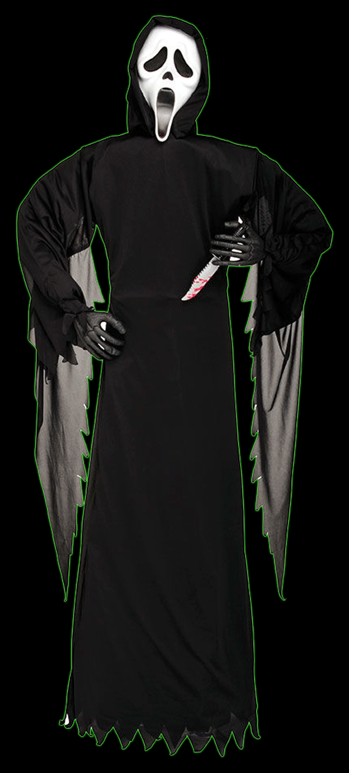 6 foot Ghost Face Figure with Knife