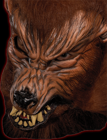 Howl-O-Ween Werewolf<br>Mouth Moving Mask