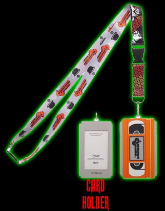 A Clockwork Orange Lanyard with VHS ID Holder