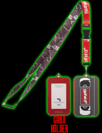 Friday the 13th Lanyard with VHS ID Holder