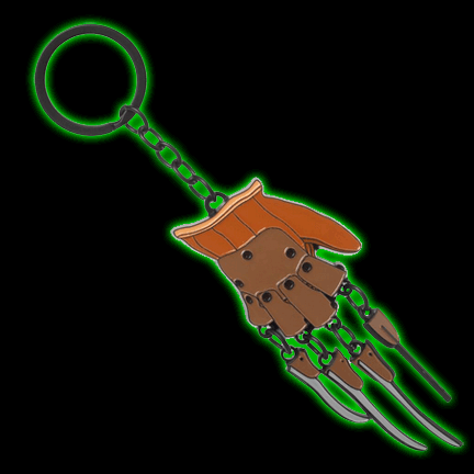 Nightmare On Elm Street Freddy Glove Keychain