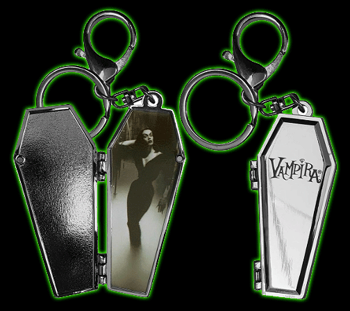 Vampira Open Coffin Mist Keychain