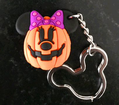 Minnie Mouse Pumpkin Keychain