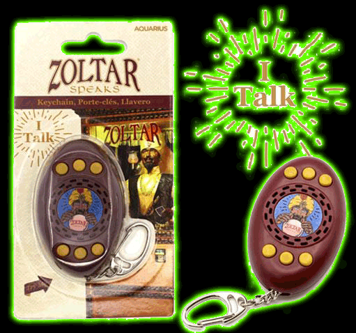 Zoltar Talking Keychain