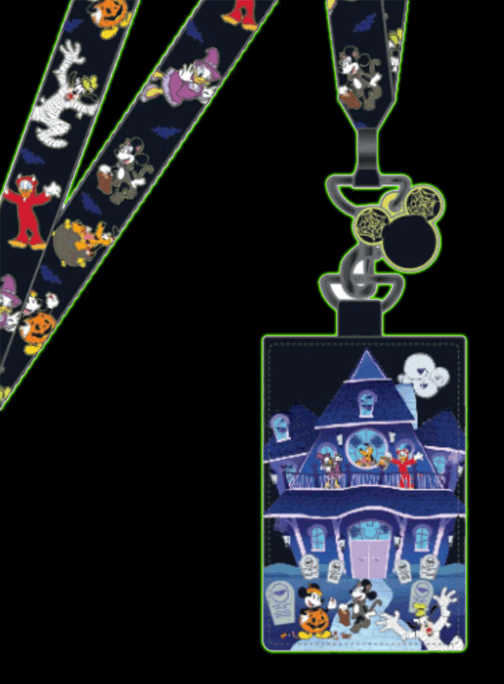 Loungefly: Disney - Mickey & Friends Halloween Lanyard with Cardholder