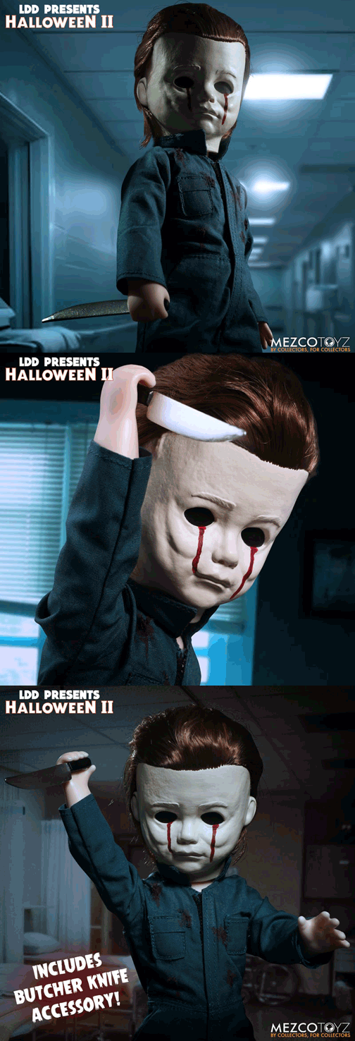 Halloween 2 Michael Myers Blood Tears Living Dead Doll