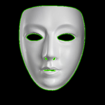 Creepy White Mask