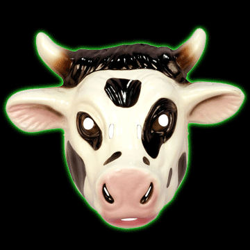 Adult Cow 1/2 Mask