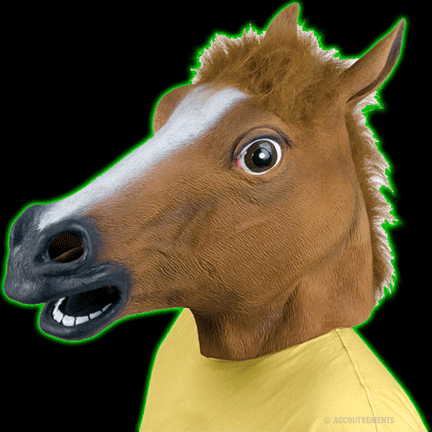 Horse Head Latex Mask