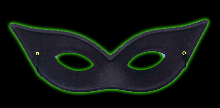 Harlequin Black Eye Mask