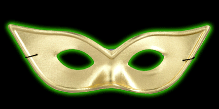 Harlequin Gold Eye Mask