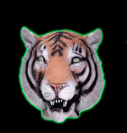 Adult Latex Tiger Mask