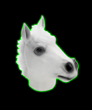 Adult White Horse Mask