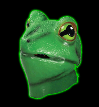 Adult Latex Frog Mask
