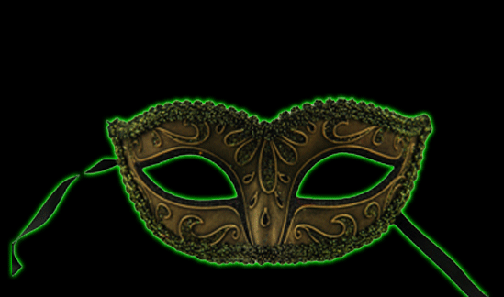 Venetian Bronze Eye Mask W/Glitter