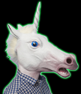 Unicorn Latex Mask