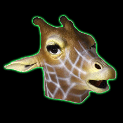 Giraffe Latex Mask