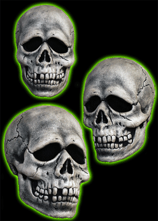 Halloween 3 Silver Shamrock Skull Latex Mask