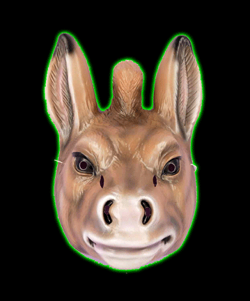 Donkey 1/2 Mask