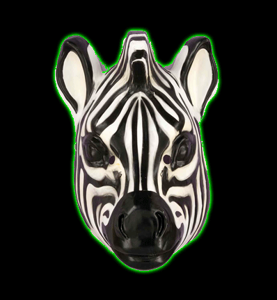 Zebra 1/2 Mask
