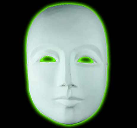 Venetian White Full Face Paper Mache Mask