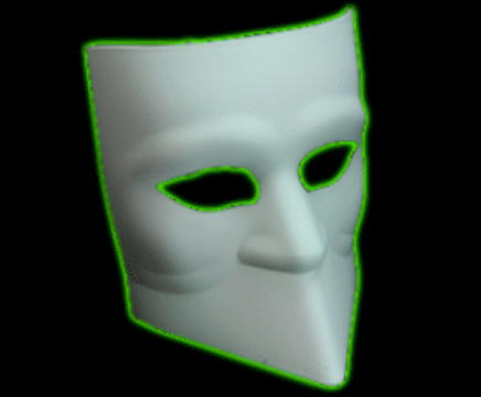 Venetian White Bauta Mask
