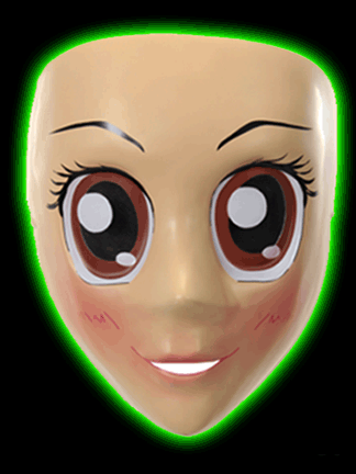 Anime Brown Eyes Mask