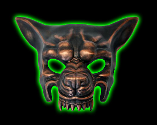 Bronze Armored Wolf Mask