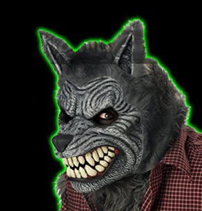 Grey Werewolf Animotion Mask