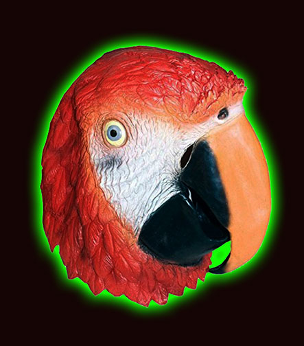 Red Parrot Mask