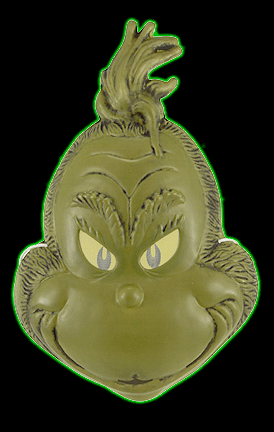 The Grinch that Stole Christmas Vacuform face mask