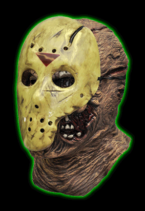 Jason Overhead Latex Mask with Removable Mask