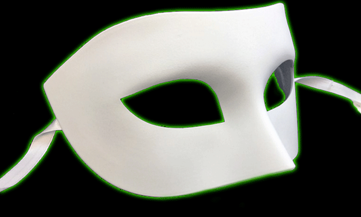 Venetian White Eye Mask